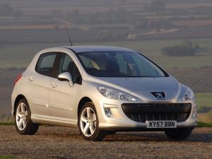 Peugeot 308 5-Door 2008 года (UK)